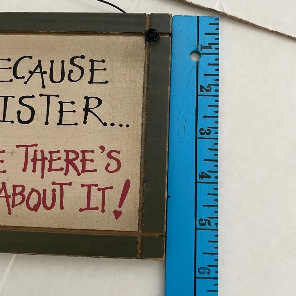 Sister Gift Wooden Sign Plaque Sisters Home‎ Decor Wall Hanging